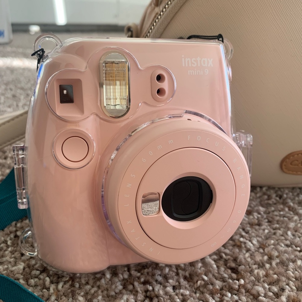 instax mini 9 camera with crossbody